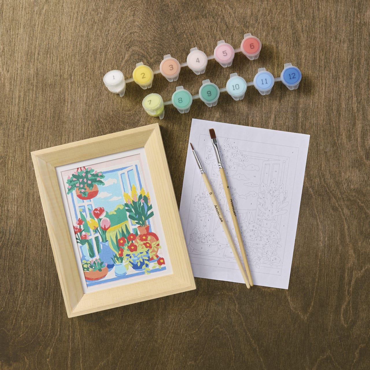 Window Scene Paint-by-Number Framed Mini Kit by Artist's Loft®